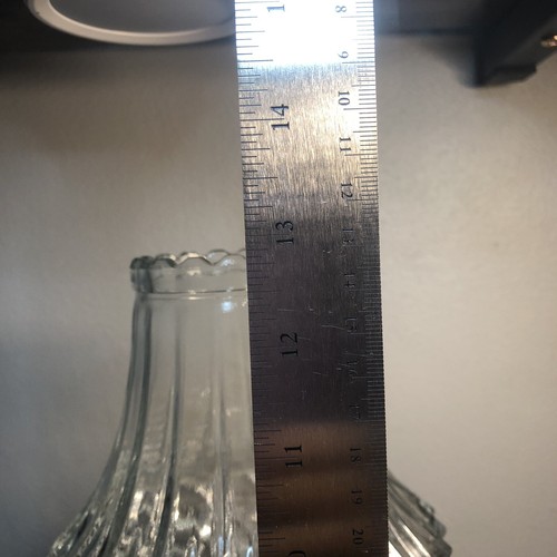 Vintage Lamplight Farms Diamond Cut 13" Crystal Kerosene Oil Lamp Austria - Picture 18 of 24