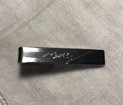 Barre De Cravate Vintage Pour Homme - Clip Argenté 1-1/2 - Modèle Rétro JDU-43