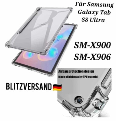 Für Samsung Galaxy Tab S8 Ultra TPU Silikon Schutz Hülle Case SM-X900 SM-X906
