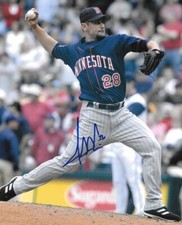 * JESSE CRAIN * signed 8x10 photo * MINNESOTA TWINS * COA * 3