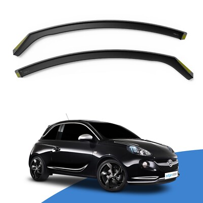 VAUXHALL ADAM MK1 2013-Onwards 3 Door Hatchback Wind Deflectors 2pc Edgevisors