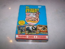 Topps 1991 Desert Storm Trading Cards and Stickers 36 New Sealed Packs in Box