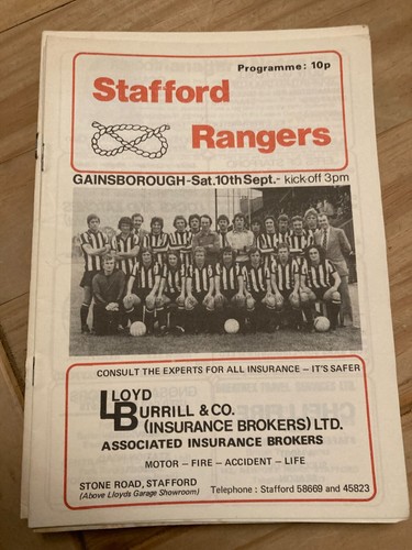 Stafford Rangers INICIO Programas Liga y Copa Años 70 PUBLICACIÓN GRATUITA - Imagen 128 de 186