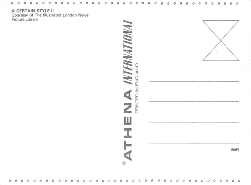 A Certain Style II Continental Size Postcard 4 1/2" by 6" Athena