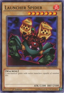 Launcher Spider - MIL1-EN030 - Common - 1st Edition x3 - Lightly Played