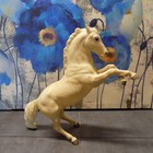 Early 1970's Vintage Breyer horse Fighting Stallion Alabaster Lippizan #30