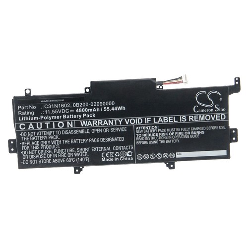 Vhbw Batteria Sostitutiva Per Asus ZenBook UX330UA (4800mAh, 11,55V, Li-Poly) – Ricarica Per Notebook - 6