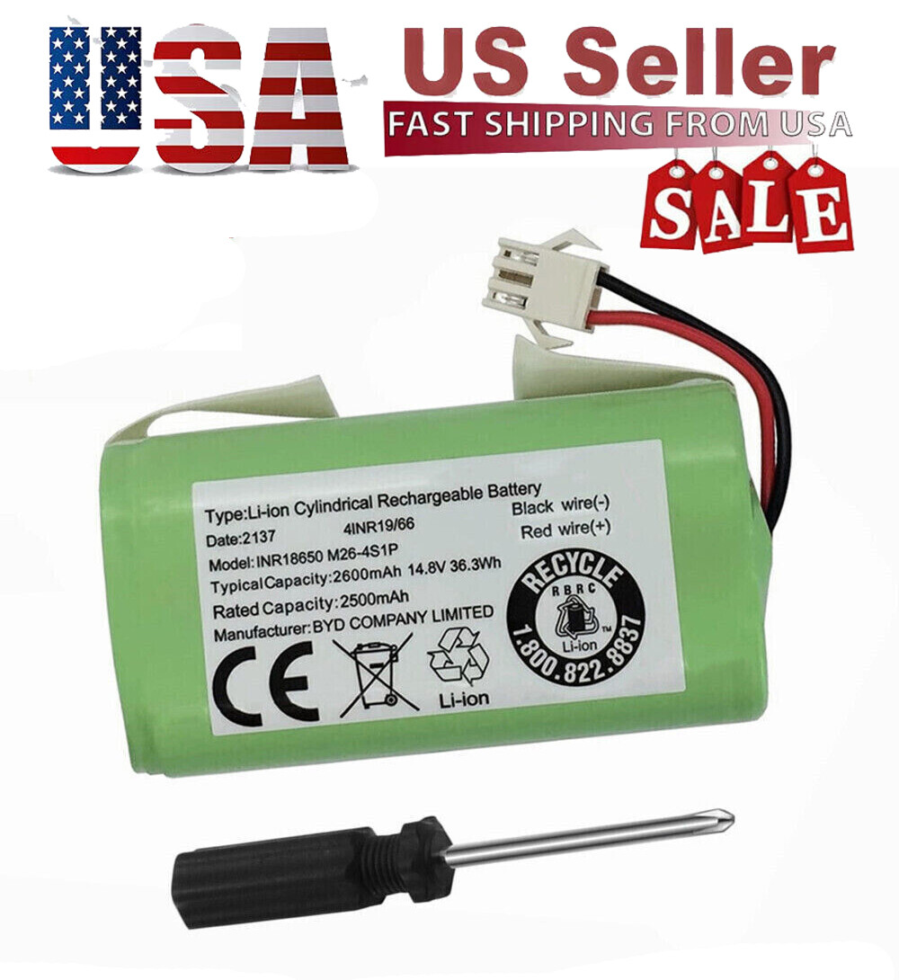 14.4V 5000mAh Replacement Battery for Eufy RoboVac G10 Hybrid G30 G20 G35 G40 for RoboVac 11 11S 11S MAX 12 15C 15C MAX 25C 30 30C 30 MAX for Ecovacs