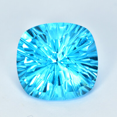 19.46CT (2Pcs) FANCY ROUND CUT, DAZZLING FINE LUSTROUS NATURAL BLUE TOPAZ GEMS