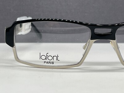 Jean Lafont Brille Herren Schwarz silber eckig Groß XL Apollon  NP:334 