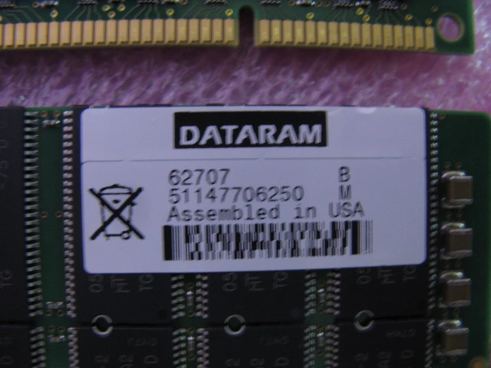 Dataram 62707 4GB kit (4 * 1GB) 3rd Party for Sun Blade 2000 X7052A - L3603 - Image 2 of 2