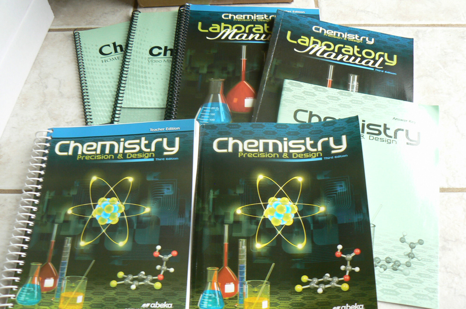ABeka CHEMISTRY 3E,gr.11 Text&Lab Manual+Teacher's Ed,&Answer Key++CURRENT $282