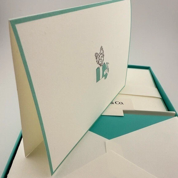 Set of 10 Tiffany & Co. New Yorkie Blank Greetings/Thank You Cards - Image 2 of 4