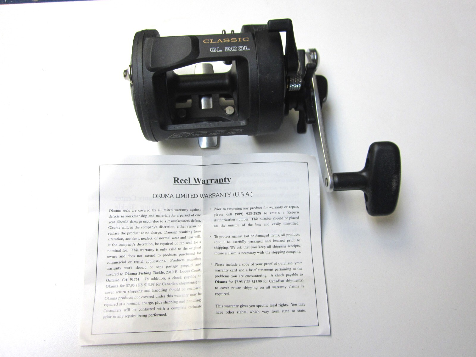 Okuma Classic 200L Fishing Reel  - Brand New