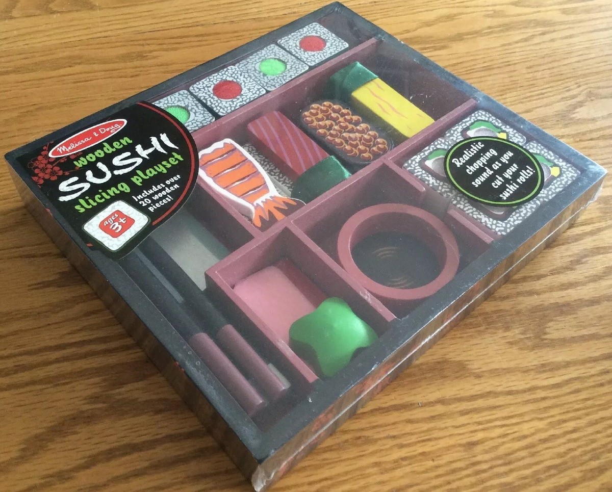 Wooden Sushi Playset Melissa & Doug 20 Pieces New Sealed 3+ | eBay
