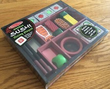 Wooden Sushi Playset Melissa  Doug 20 Pieces New Sealed 3 
