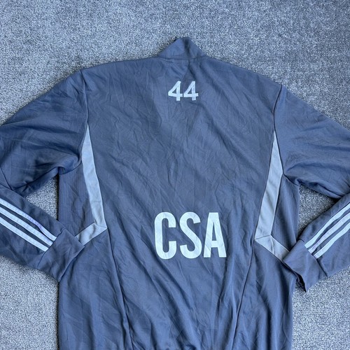 ADIDAS Herren Retro Trainingsjacke Gr. S Sportjacke Pullover USA Logo 18404 Grau - Bild 4 von 10