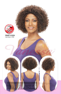 Vanessa Synthetic Short Full Curly High Premium High Heat Fiber Smart Uvana Wig