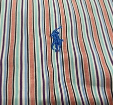 Men  s Polo Ralph Lauren Striped Custom Fit Long Sleeve Button Up Shirt Large 16