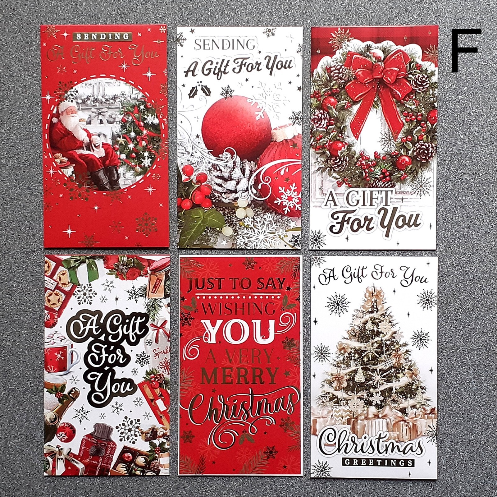 6 x Christmas Money Envelopes Gift Card Voucher Wallet SelfSealing eBay