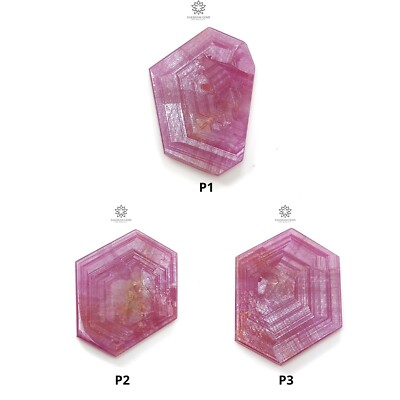 100% Natural Rosemary Pink Sheen Sapphire Gemstone Hexagon Shape 1pc For Jewelry