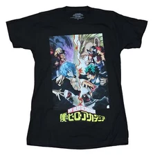 My Hero Academia Adult New T-Shirt - League of Villains Poster Show Down