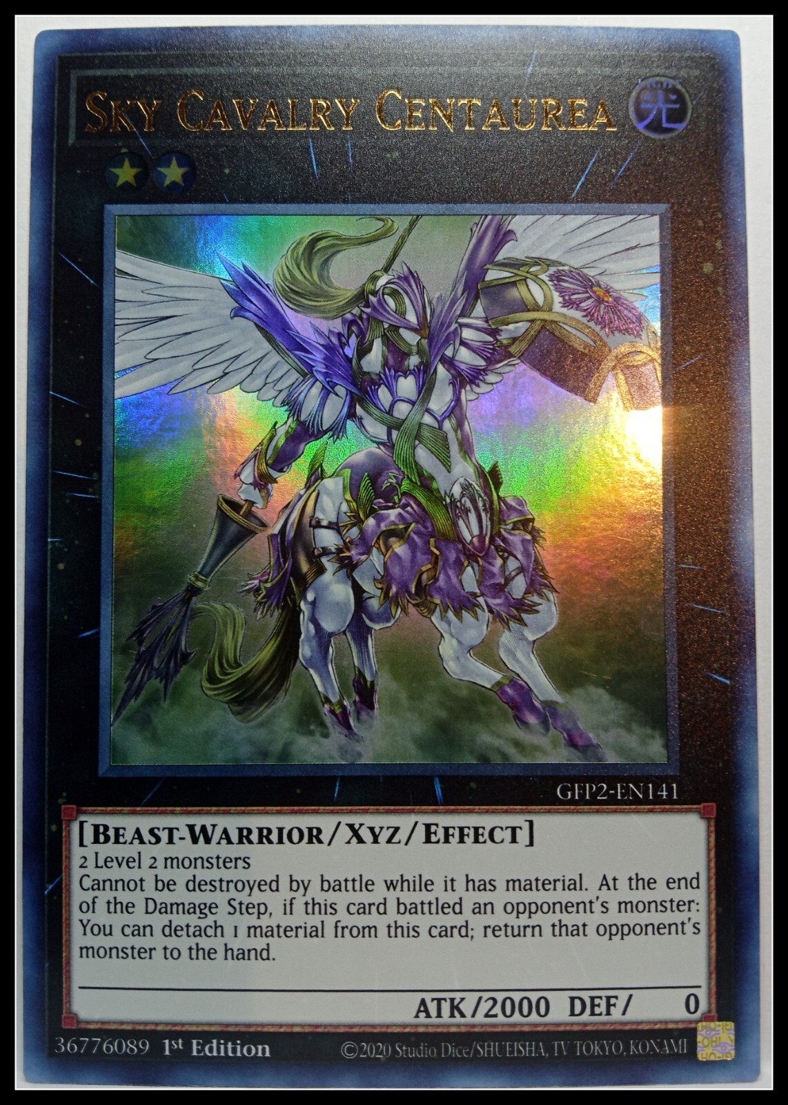 Yu-Gi-Oh! Sky Cavalry Centaurea – Ultra Rare, 1st Edition, Aus Mega Pack 2015 (MP15-EN225)
