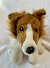 VTG Animal Alley Toys R Us 12" Collie Lassie Puppy Dog Stuffed Animal Plush 2000