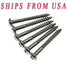 Quality Stainless Steel Vintage Style Guitar Bridge Mounting Screws for Fender