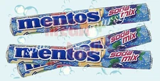 3 x MENTOS Chewy Dragees Candy SODA MIX Melon Strawberry Lemon Grape Flavor 37g