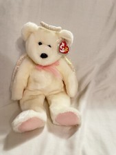 VNTG 1999 Ty Beanie Buddies 14  HALO Angel Bear . New With Tags