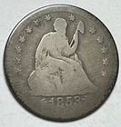 1853-O Arrows and Rays Seated Liberty Quarter - Better Date 25C; O047