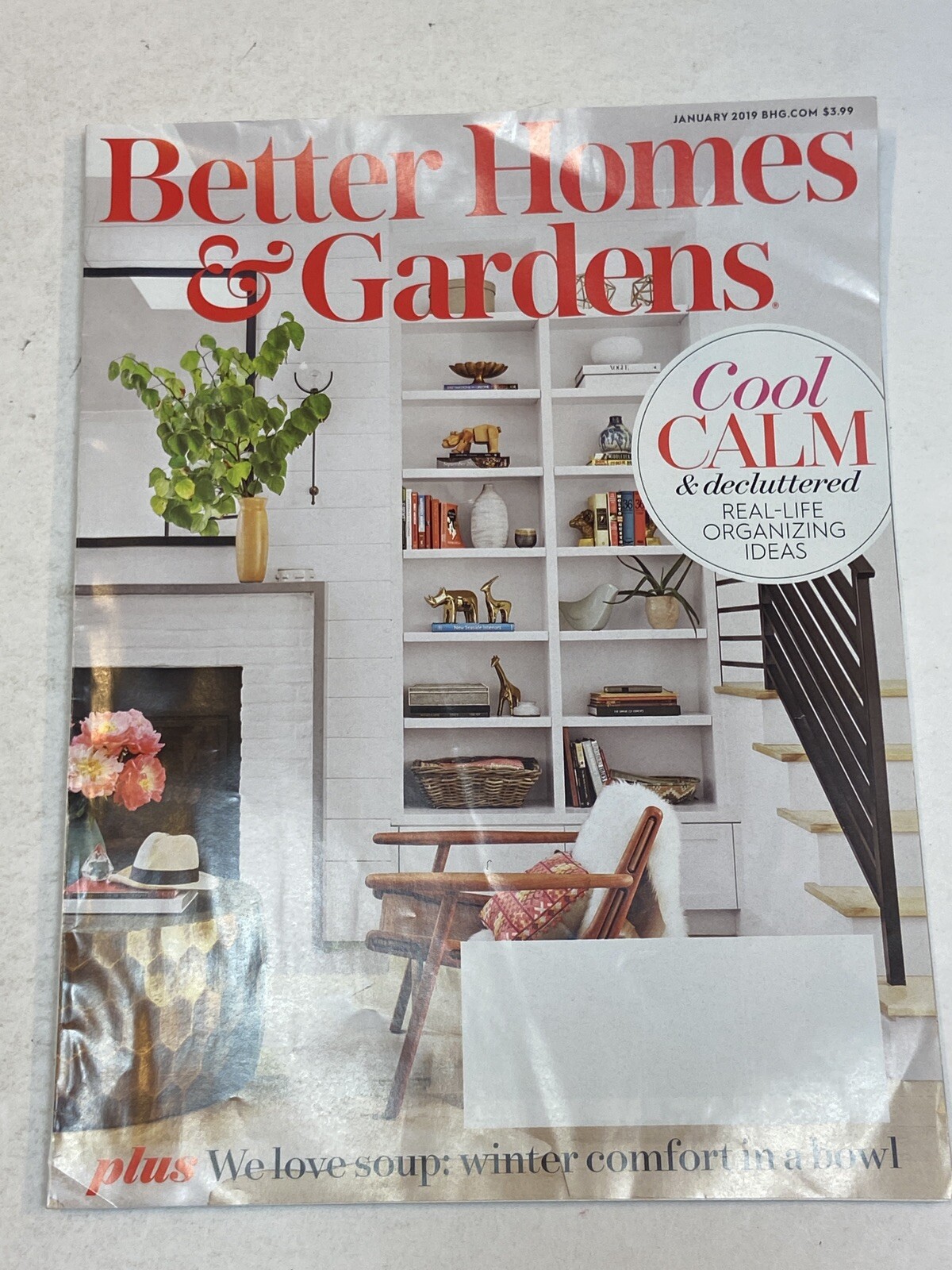 Better Homes Gardens Jan 2019 Issue Organize Declutter Cozy Soup Recipes  