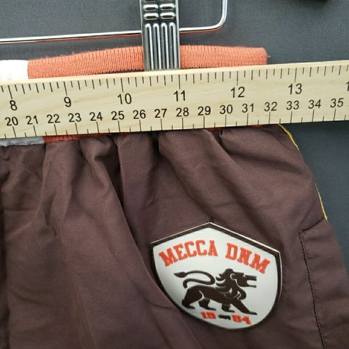MECCA Shorts Youth Boys Large Brown 14/16 Boxing DNM 13 Hip Hop Skate Y2K Logos - Picture 6 of 13