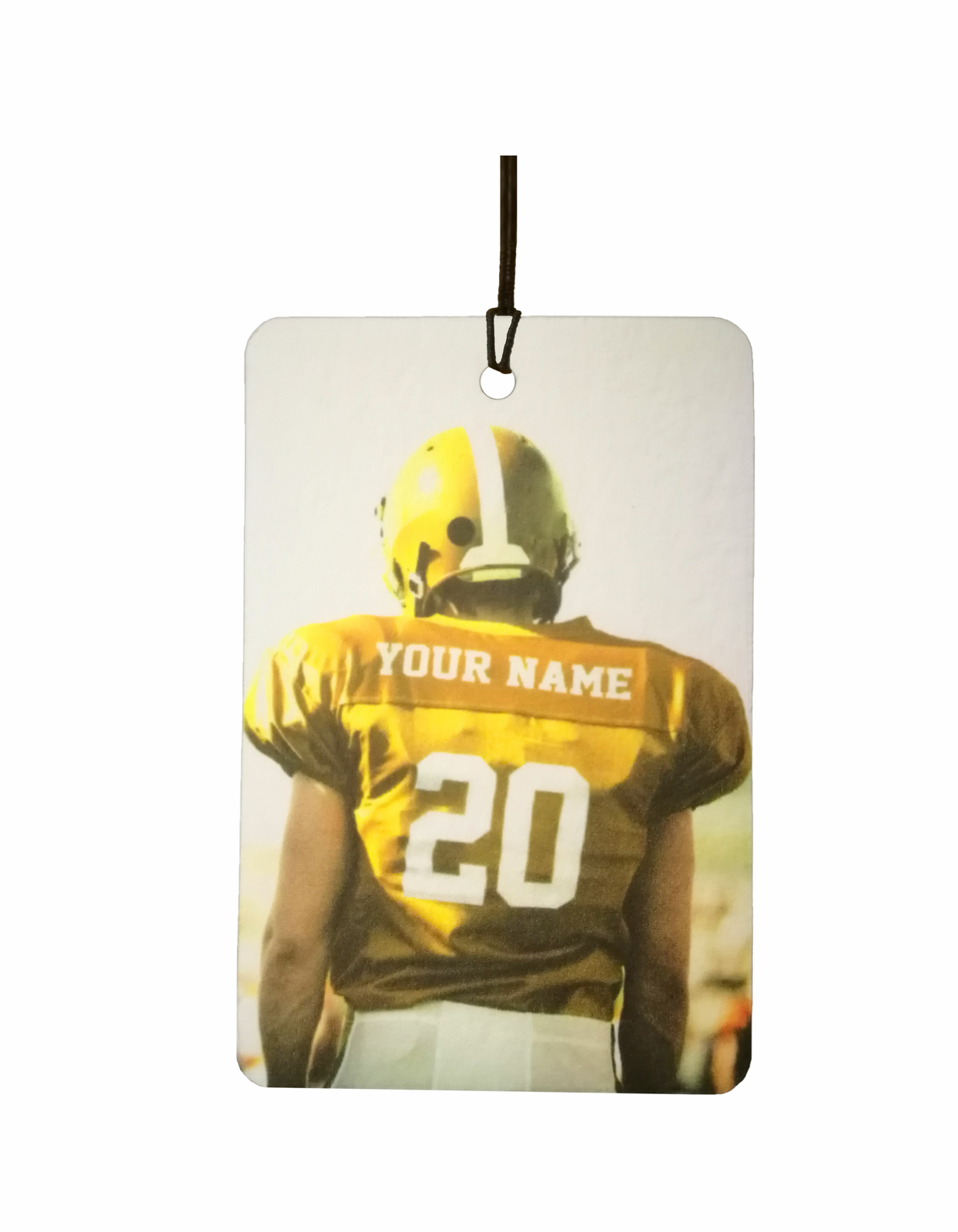 Deodorante Per Auto Personalizzato AMERICAN FOOTBALL (GOLD)