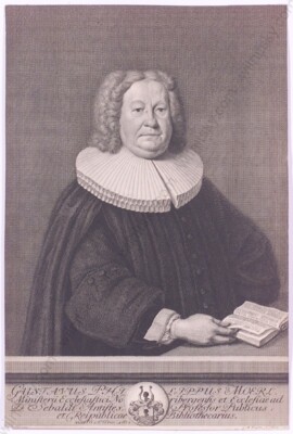 G.M. Preissler after J.J. Preissler ''Gustav Philipp Moerl'', Copper Engraving (1)