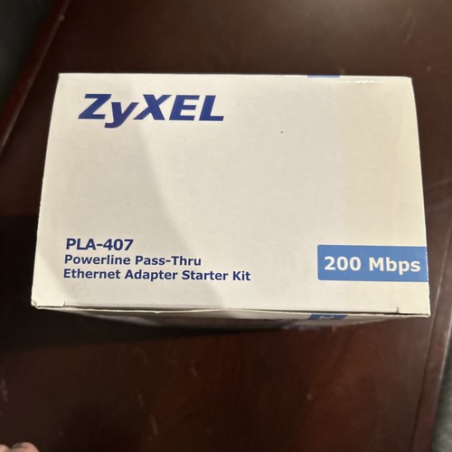 ZyXEL - Powerline Adapter (200 Mbps/PLA-407 ) Pass-Thru Ethernet Adapter Kit - Picture 5 of 12