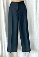 Stella McCartney Black Classic Flat Front Dress Pants Size 30 X 32