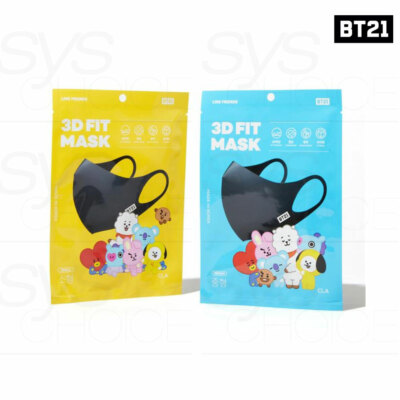 BTS BT21 Official Authentic Goods 3D FIT Mask + Filter SET Small