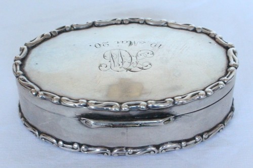 NICE OLD DENMARK 830s SILVER REAL SILVER BOX #11628 - Picture 4 of 10