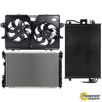 Electric Radiator Condenser Cooling Fan Kit For 08-11 Ford Escape Mazda Tribute