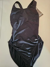 Dolfin Swimwear navy blue new lined women bathing suit size 34    B112