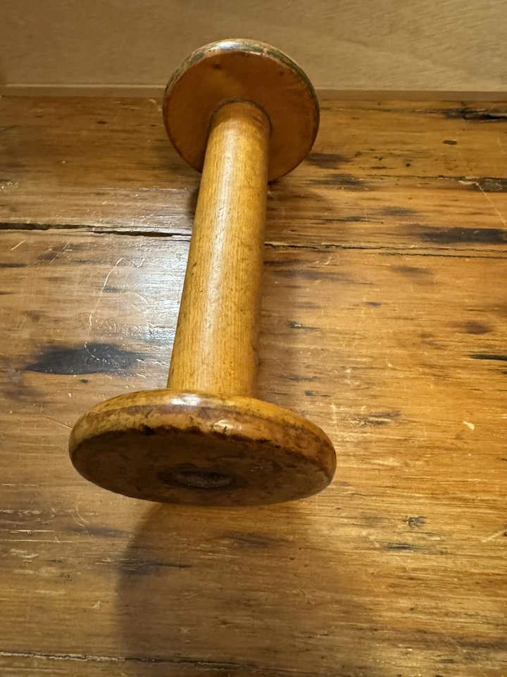 Antique Wooden Industrial Thread Spool - Image 3 of 4