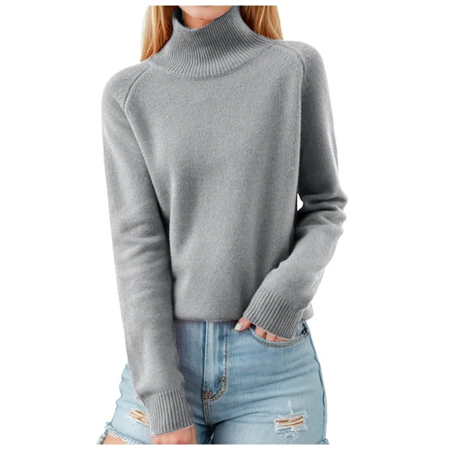 Damen Pullover Langarm Freizeit Rollkragenpullover - Bild 31 von 38