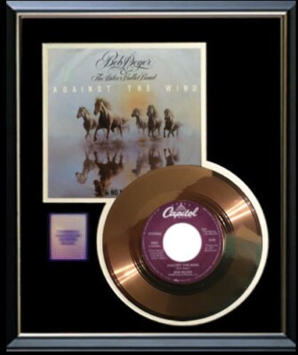 BOB SEGER AGAINST THE WIND 45 RPM GOLD RECORD RARE NON RIAA | eBay
