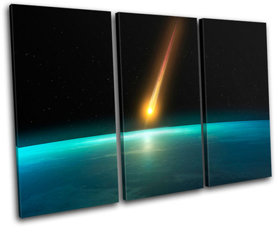 Meteor SCIENCE Space TREBLE Leinwand Wand Kunst Bild drucken