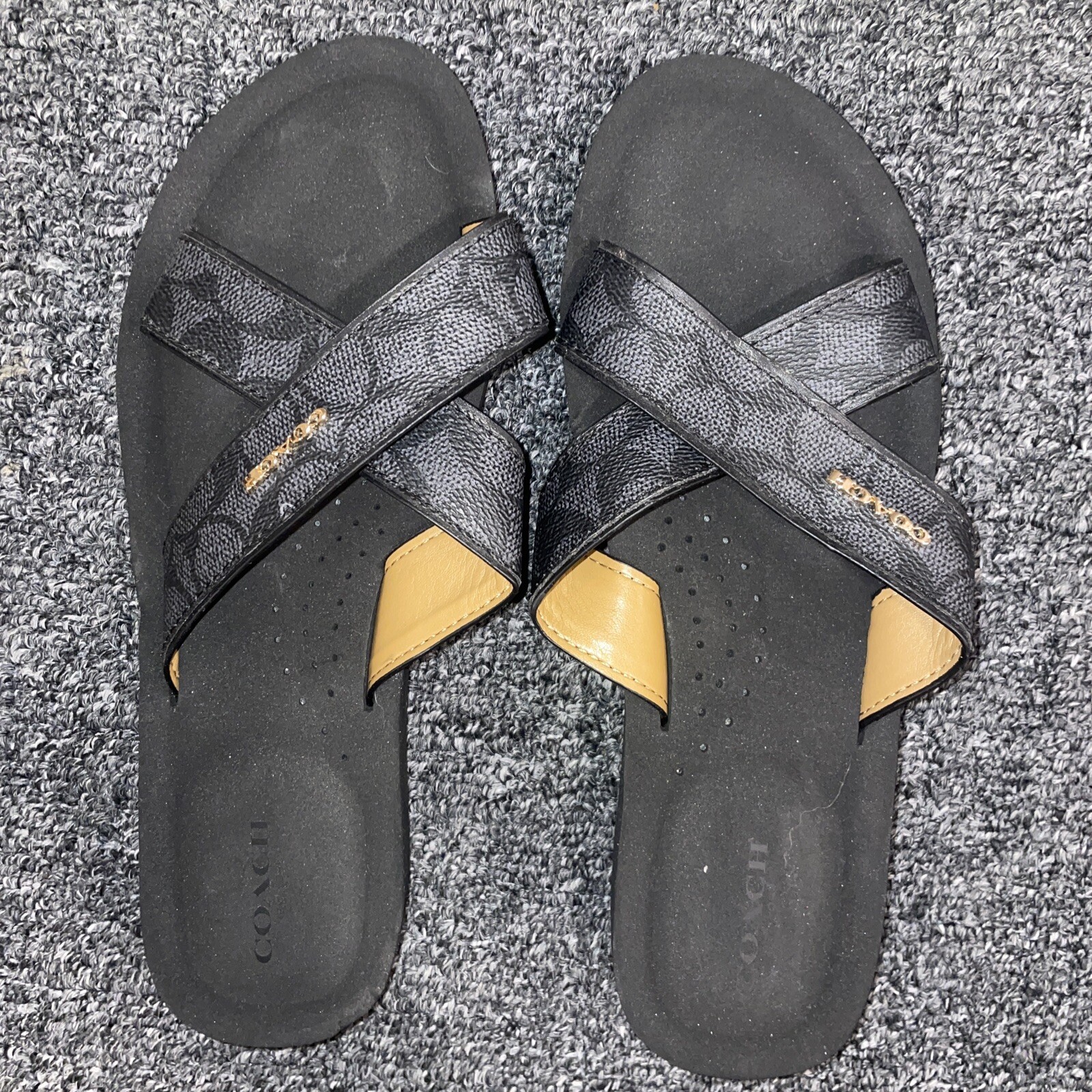 Coach New York Sandals Size 9B Women's Flip Flops, Janine, A00965, Gently  Used! | eBay