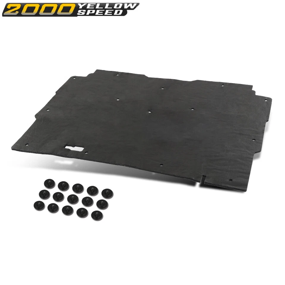 Hood Insulation Pad 1/2" W/ Clips Fit For 1982-1993 Chevrolet S10 Truck & Blazer Foto 2 de 4