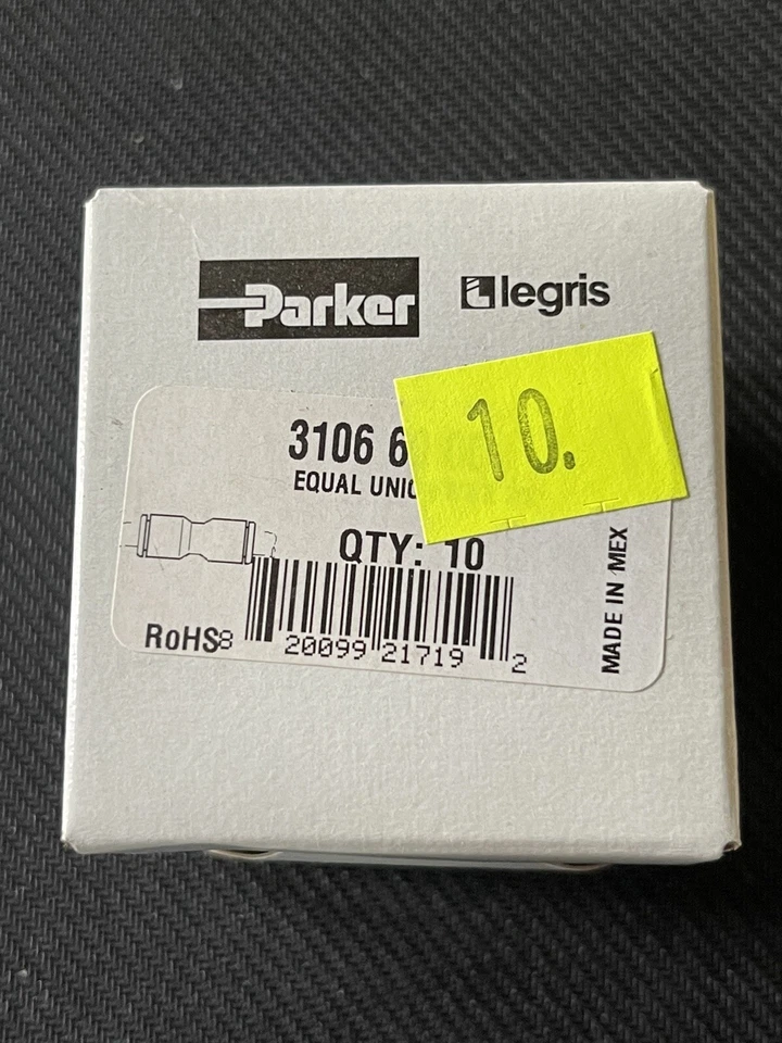 Legris 3106 60 00 Nylon Union, Push-To-Connect X Push-To-Connect, 10 Piece/pack - Image 3 of 4