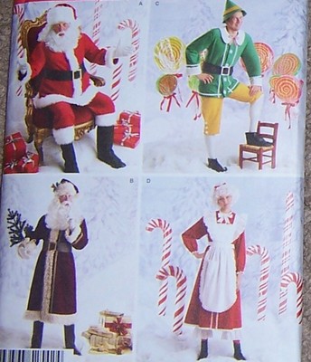 pattern mrs santa claus costumes